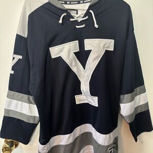 Yale University Gray and White Sports Jersey